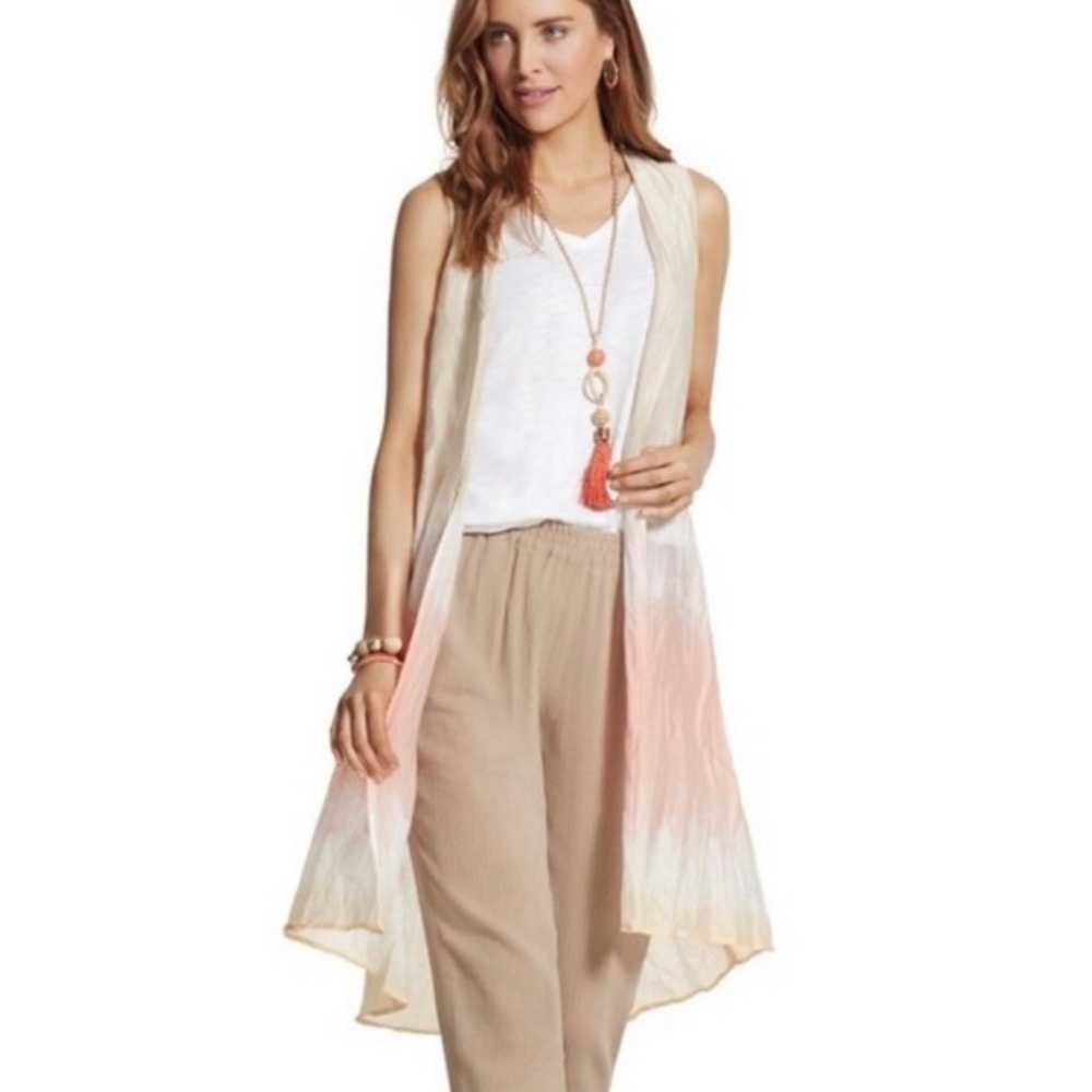 COPY - Chico’s Ombré Vest / Duster Size 2